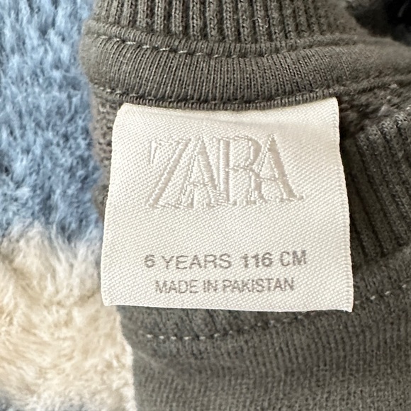 Zara Kids Sweatpants Set in Green and Grey - Picture 2 of 7